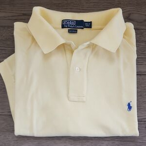 Polo by Ralph Lauren Light Yellow Pique Polo Blue Pony 3XLT Big & Tall Like New